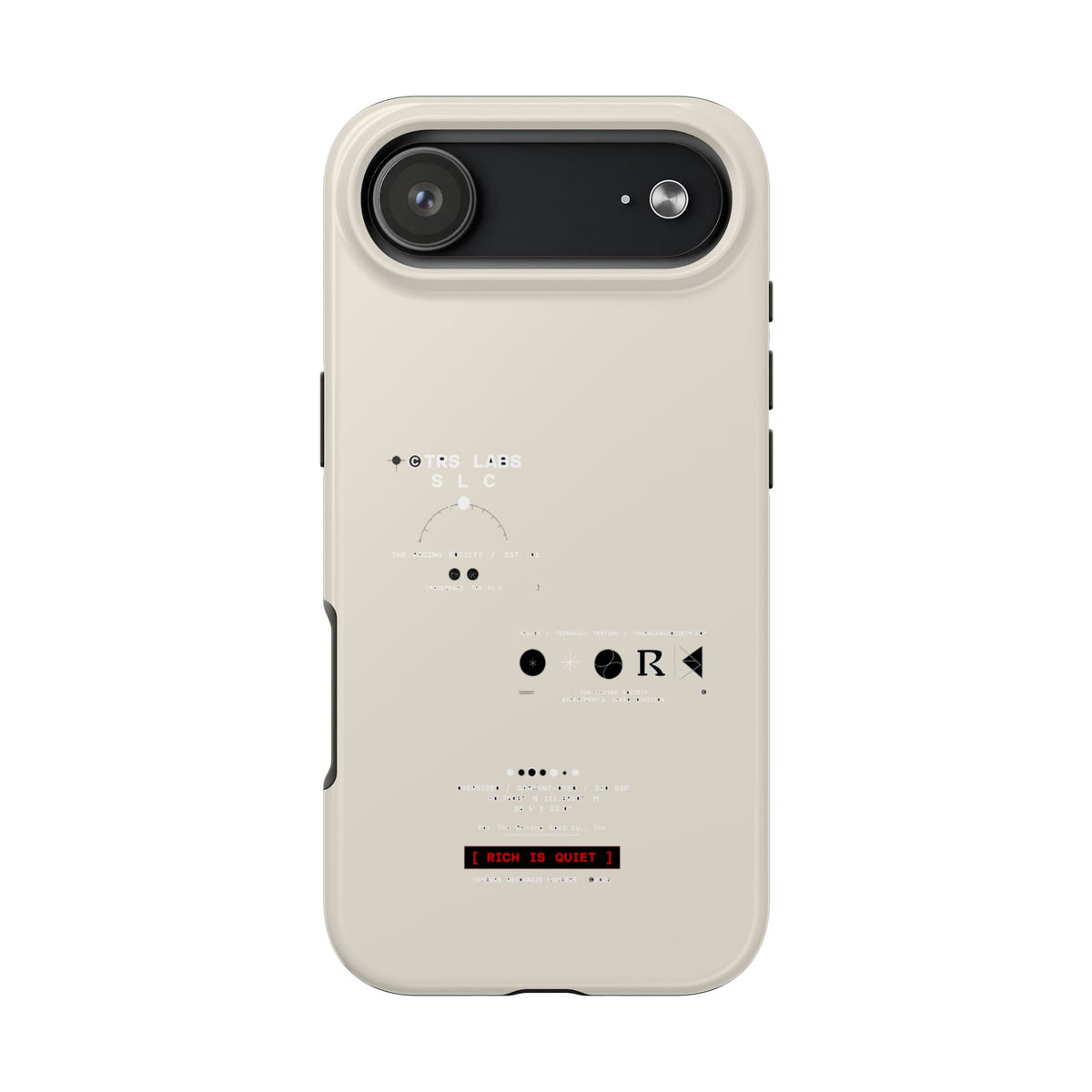 Rich Is Quiet Specimen — iPhone Tough Case