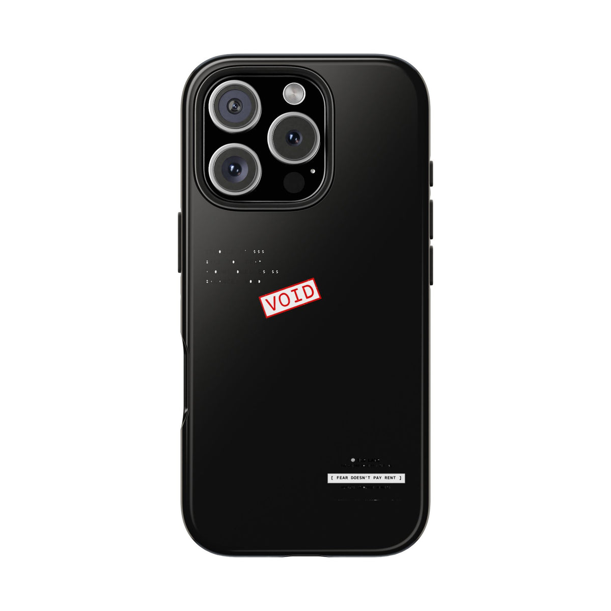 Fear Doesn't Pay Rent — iPhone Tough Case