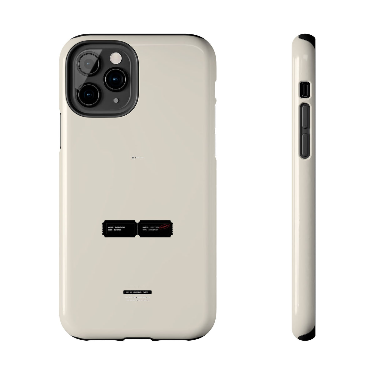Bet On Yourself. Twice. — iPhone Tough Case