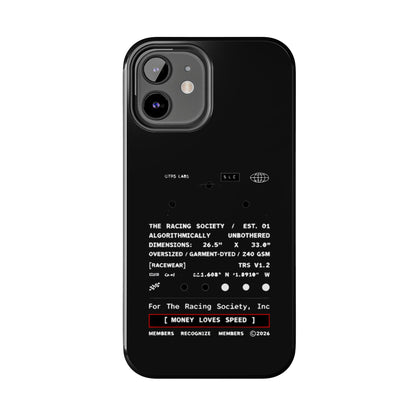 Money Loves Speed Spec — iPhone Tough Case