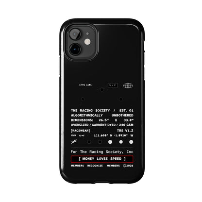 Money Loves Speed Spec — iPhone Tough Case