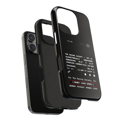 Money Loves Speed Spec — iPhone Tough Case