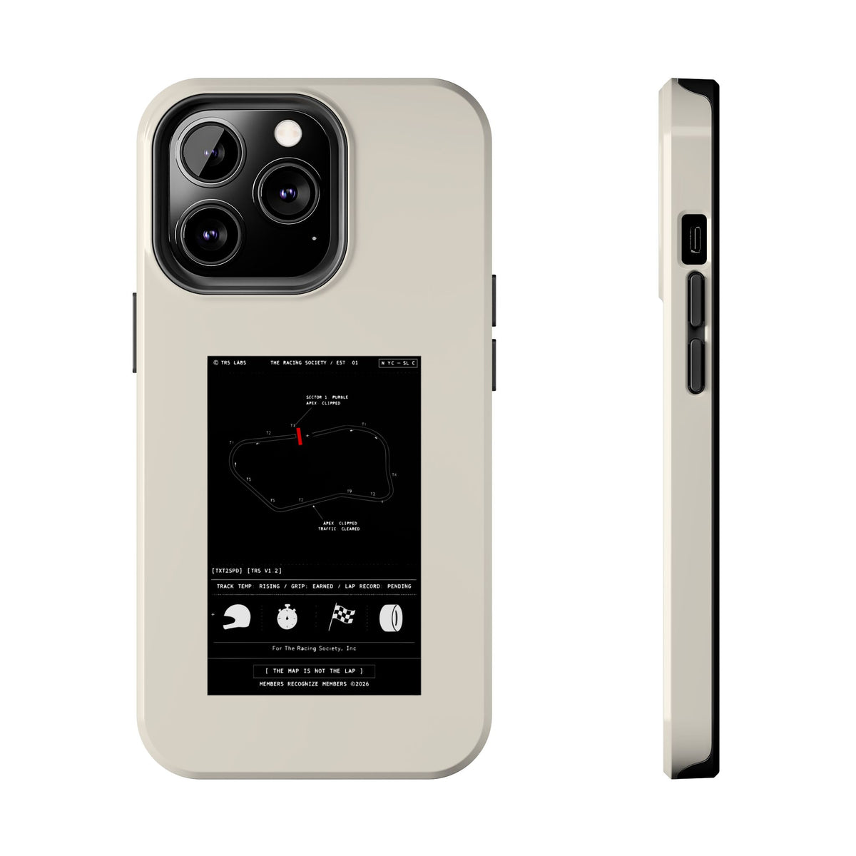 The Map Is Not The Lap — iPhone Tough Case