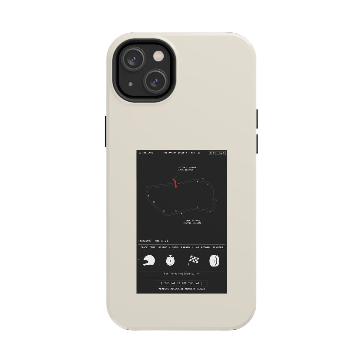 The Map Is Not The Lap — iPhone Tough Case