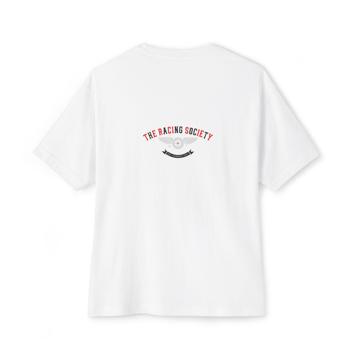 Racing Society Crest — Oversized Boxy Tee
