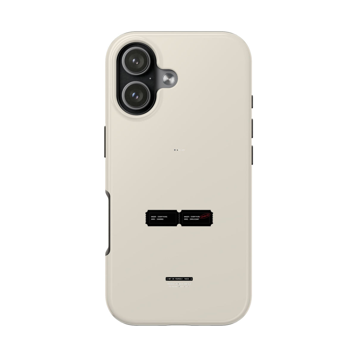 Bet On Yourself. Twice. — iPhone Tough Case