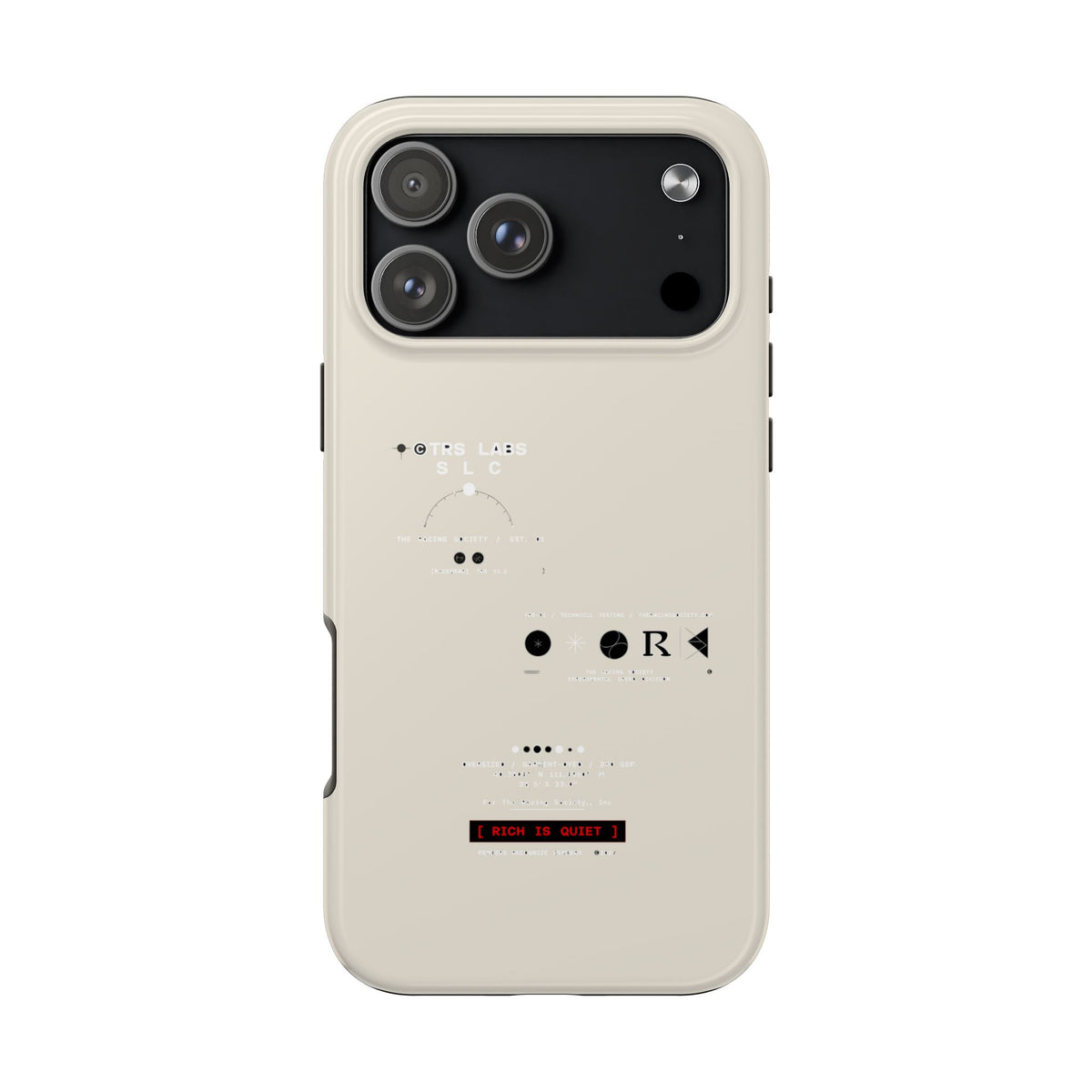 Rich Is Quiet Specimen — iPhone Tough Case