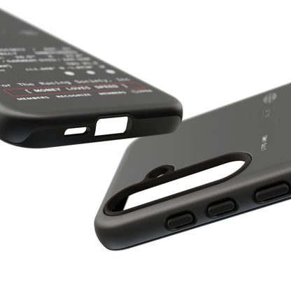 Money Loves Speed Spec — Samsung Galaxy Tough Case