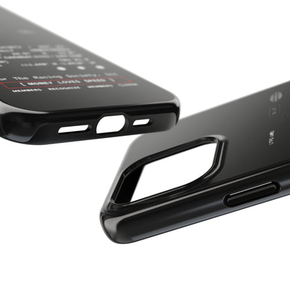 Money Loves Speed Spec — iPhone Tough Case