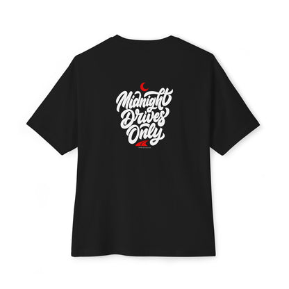 Midnight Drives Only — Oversized Boxy Tee
