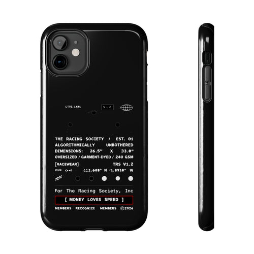Money Loves Speed Spec — iPhone Tough Case
