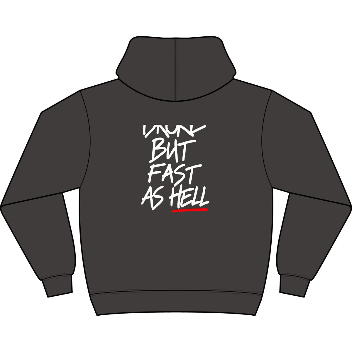 Broke But Fast As Hell — Box Hoodie