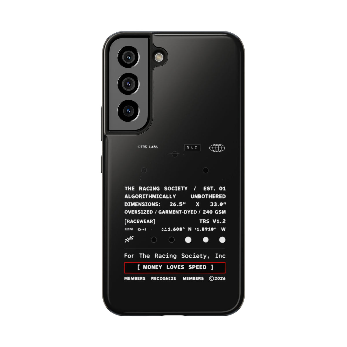 Money Loves Speed Spec — iPhone Tough Case