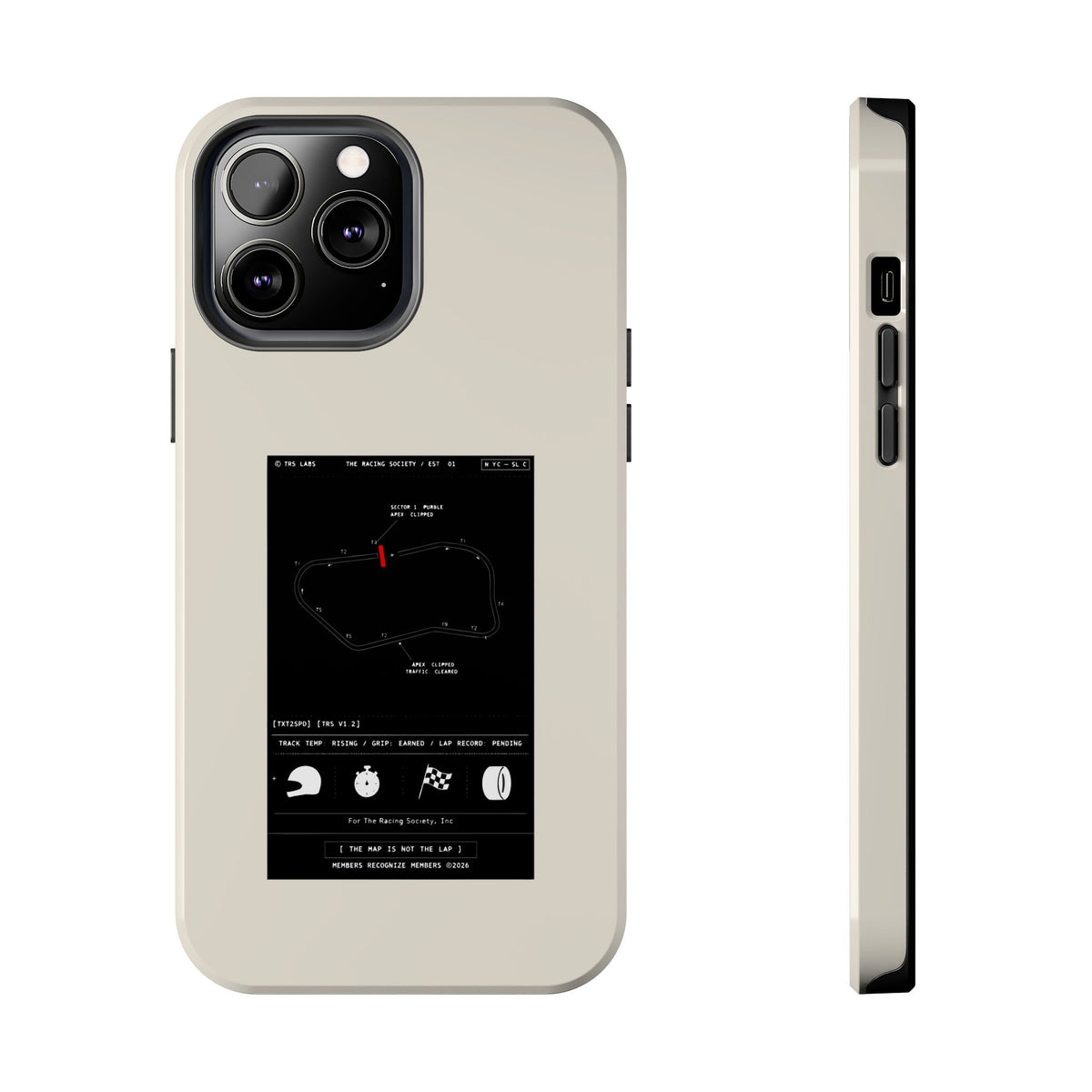 The Map Is Not The Lap — iPhone Tough Case