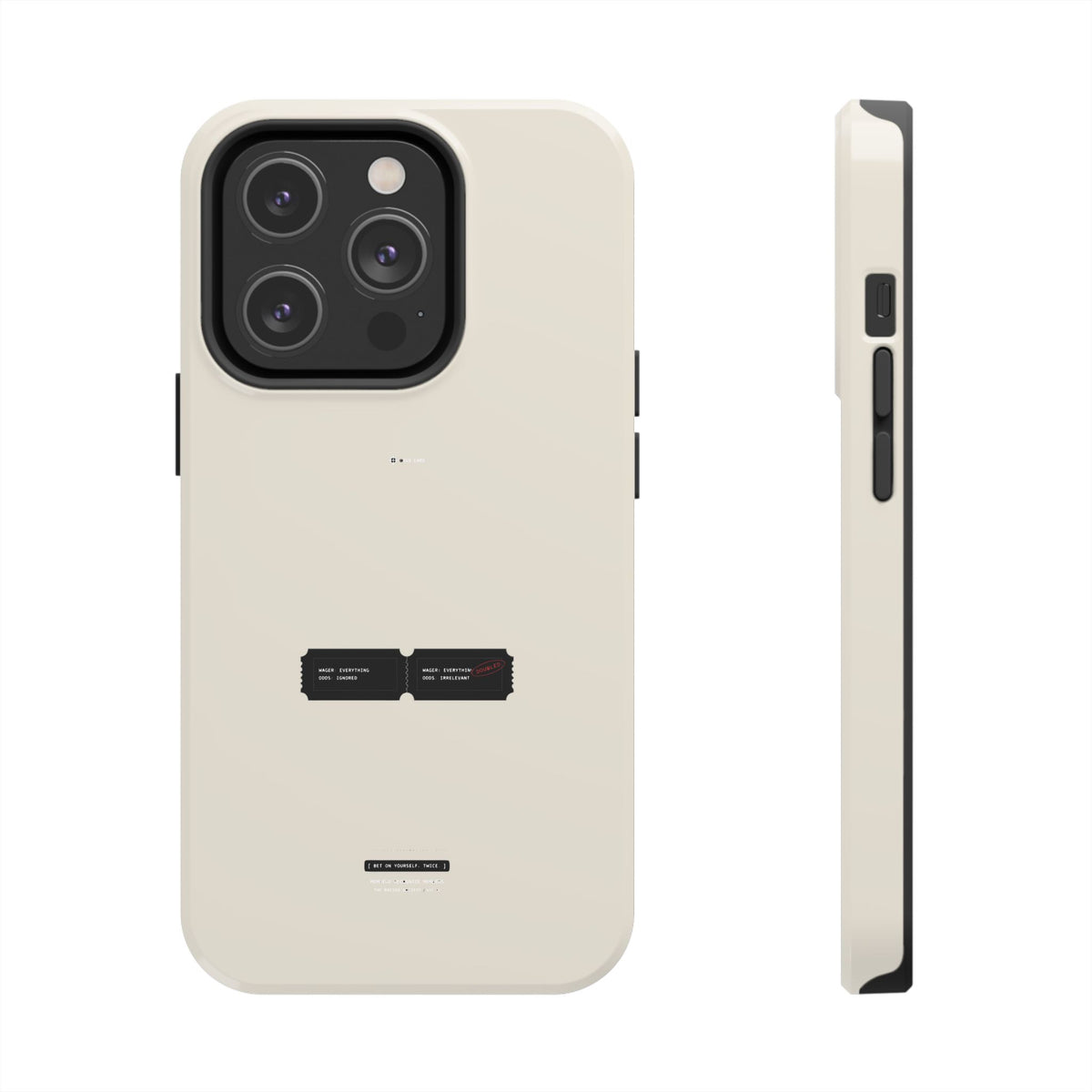 Bet On Yourself. Twice. — iPhone Tough Case