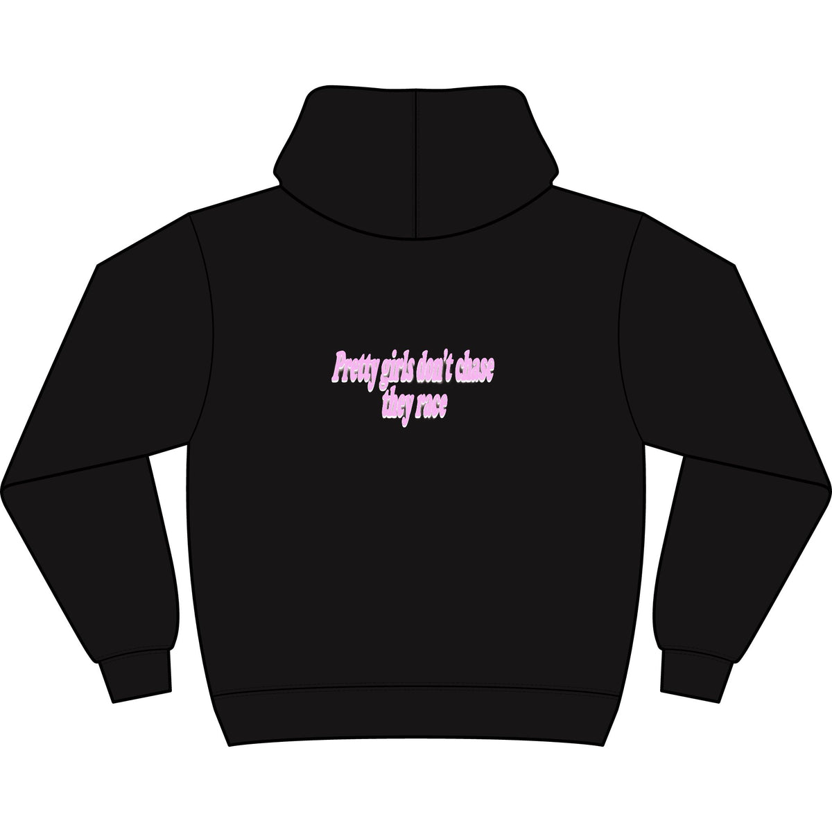 Pretty Girls Don't Chase They Race — Box Hoodie