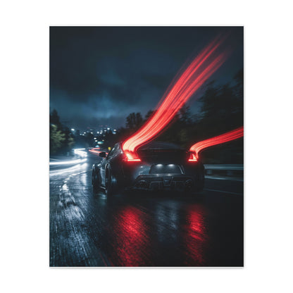 Redline Exposure car canvas wall art — canvas in living room, The Racing Society