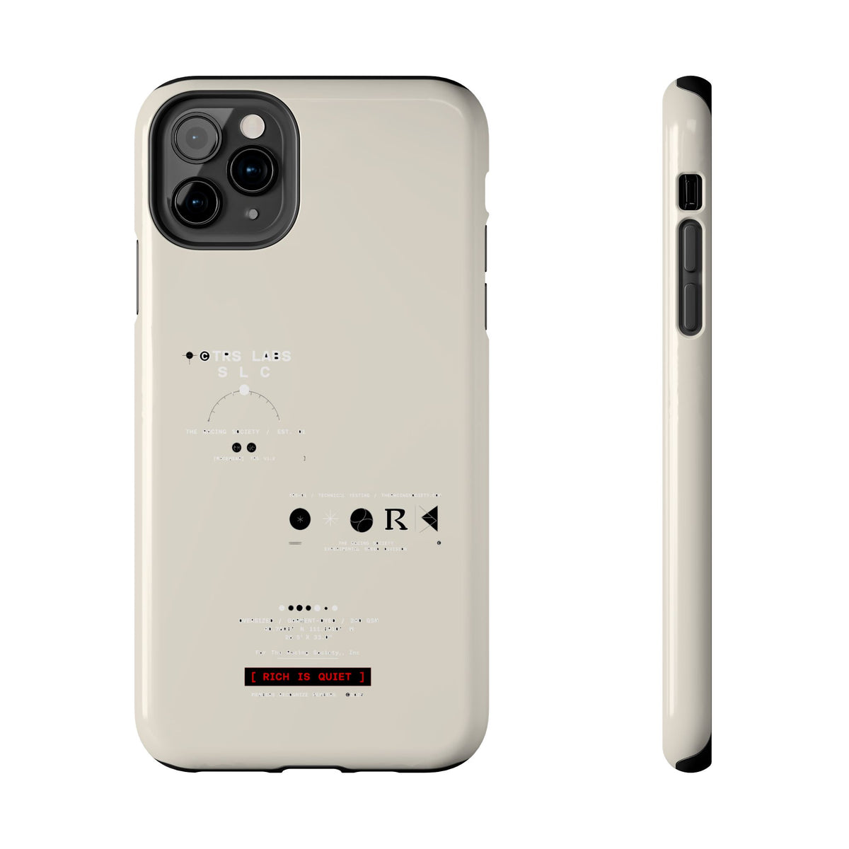 Rich Is Quiet Specimen — iPhone Tough Case