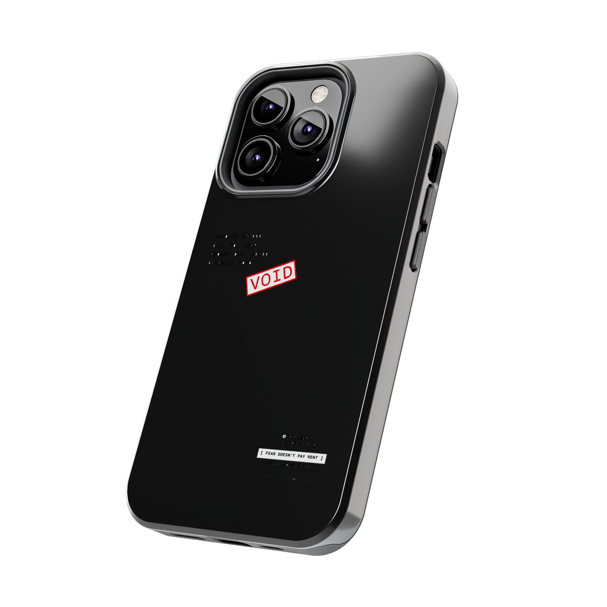 Fear Doesn't Pay Rent — iPhone Tough Case