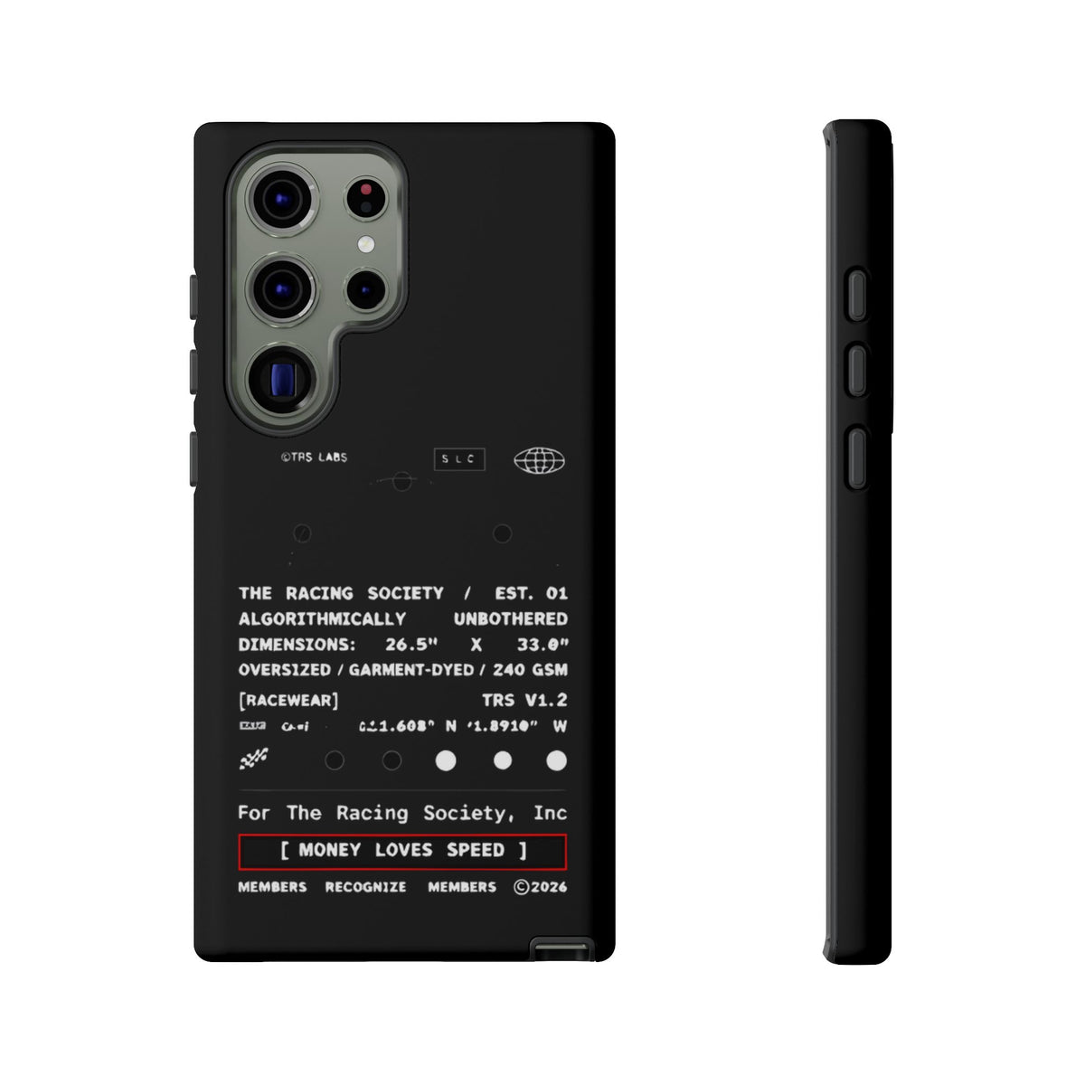 Money Loves Speed Spec — Samsung Galaxy Tough Case