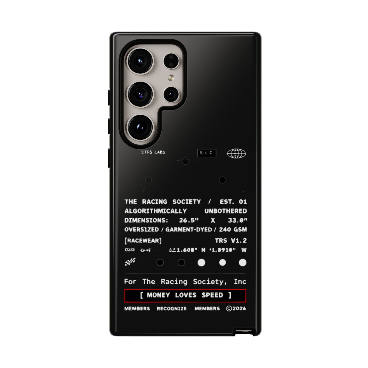 Money Loves Speed Spec — Samsung Galaxy Tough Case