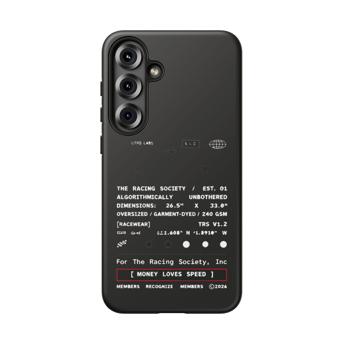 Money Loves Speed Spec — Samsung Galaxy Tough Case