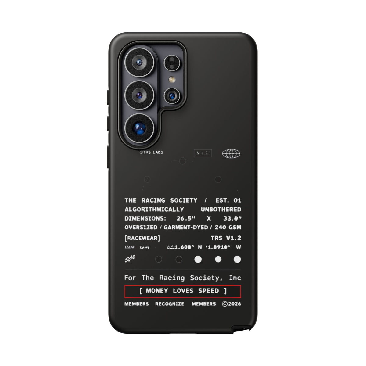 Money Loves Speed Spec — Samsung Galaxy Tough Case
