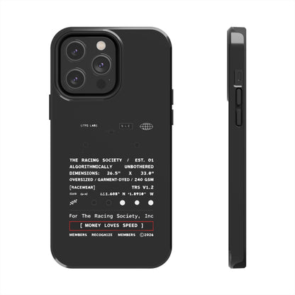 Money Loves Speed Spec — iPhone Tough Case
