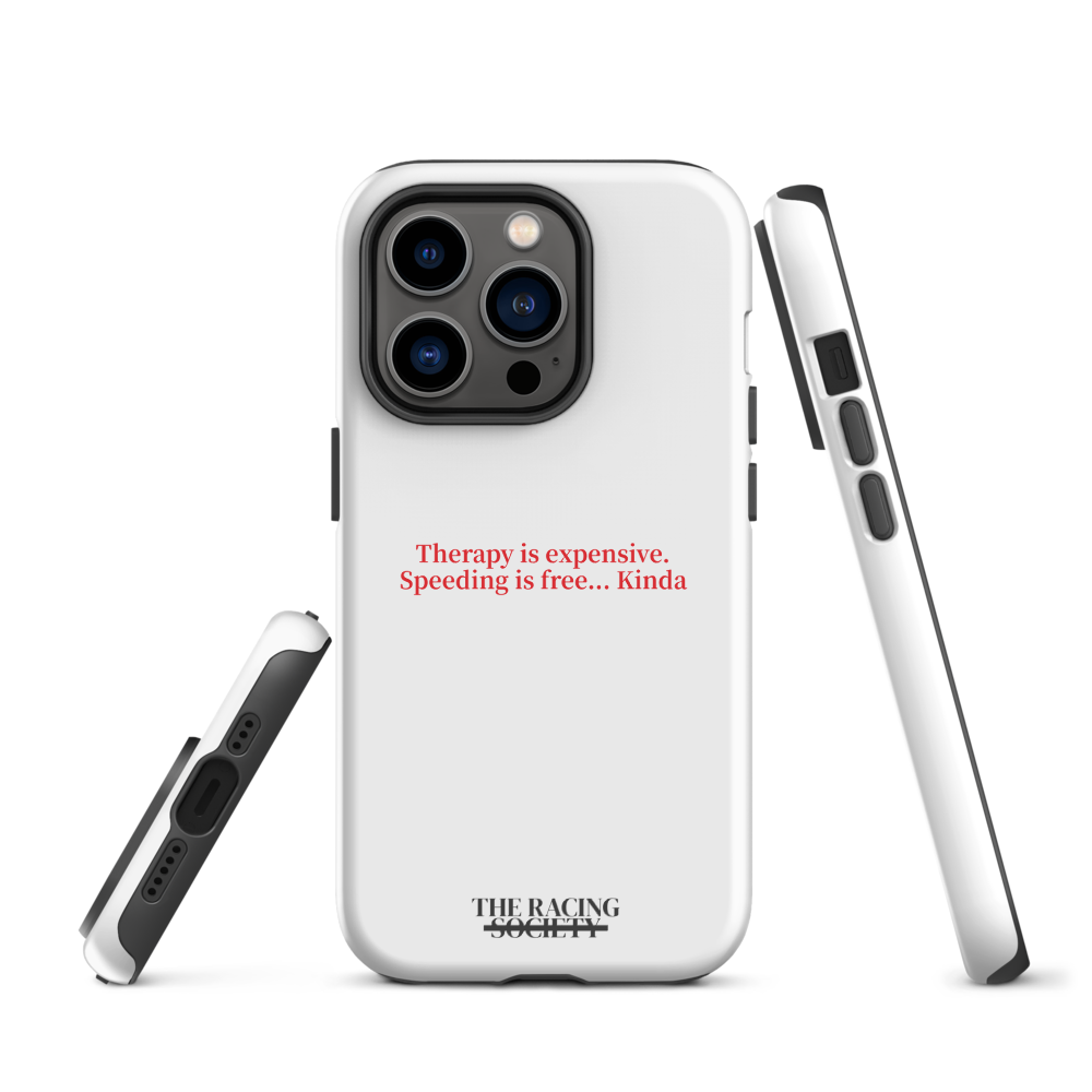 Therapy Is Expensive iPhone Tough Case, The Racing Society — product view 2