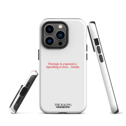 Therapy Is Expensive iPhone Tough Case, The Racing Society — product view 2