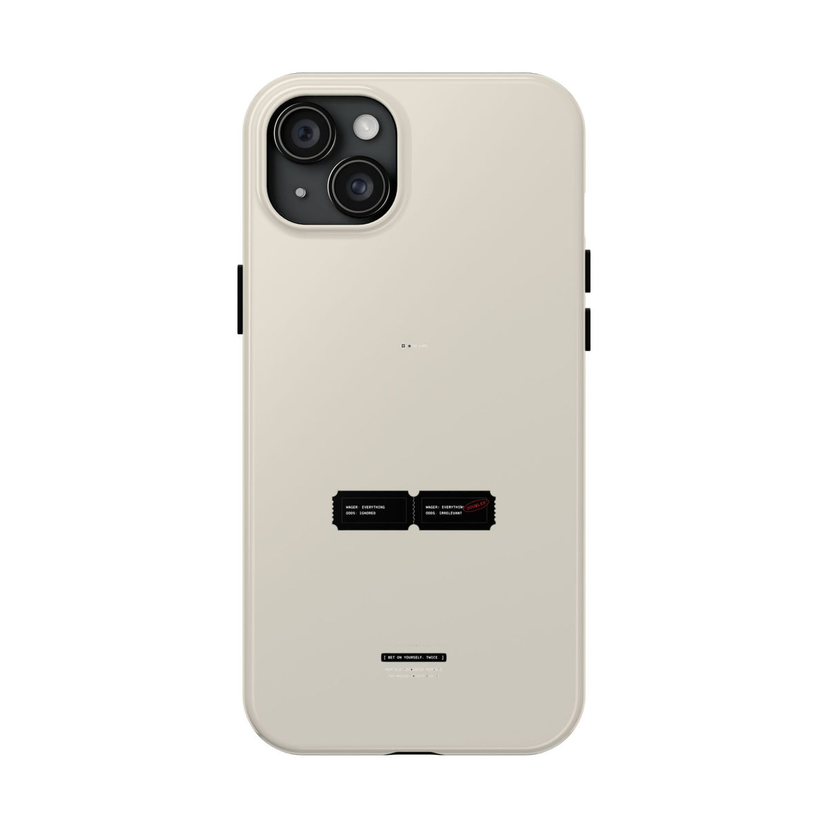 Bet On Yourself. Twice. — iPhone Tough Case