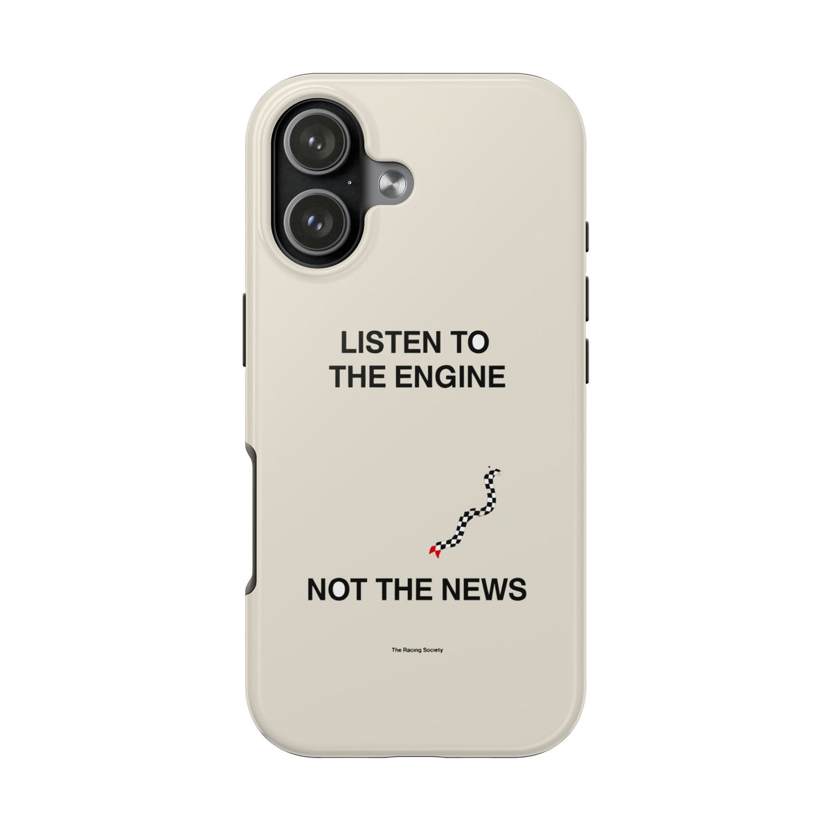 Listen To The Engine, Not The News — iPhone Tough Case