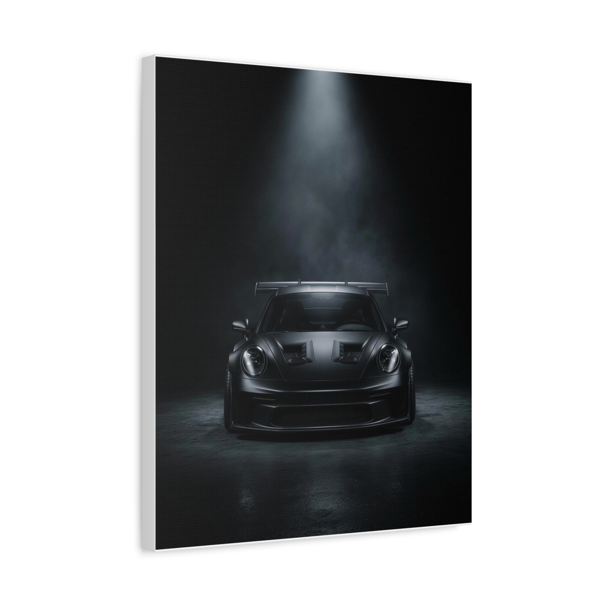 Blackout Beam car canvas wall art — canvas on wall detail, The Racing Society