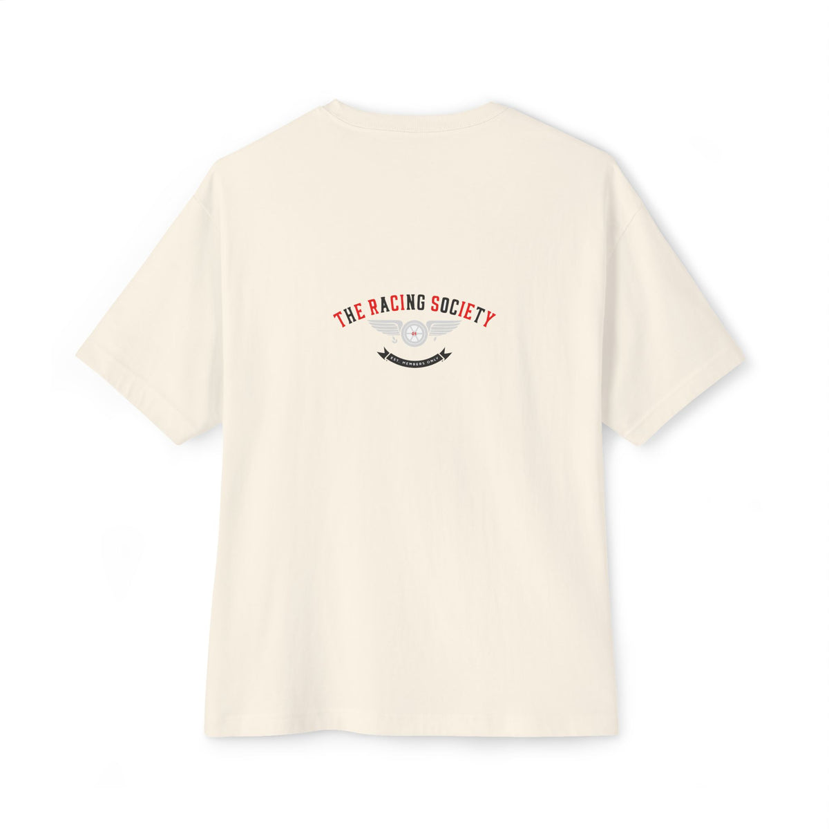 Racing Society Crest — Oversized Boxy Tee
