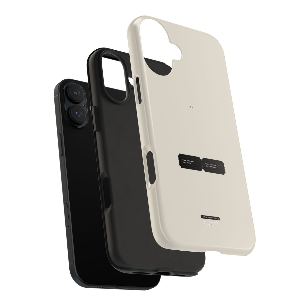 Bet On Yourself. Twice. — iPhone Tough Case