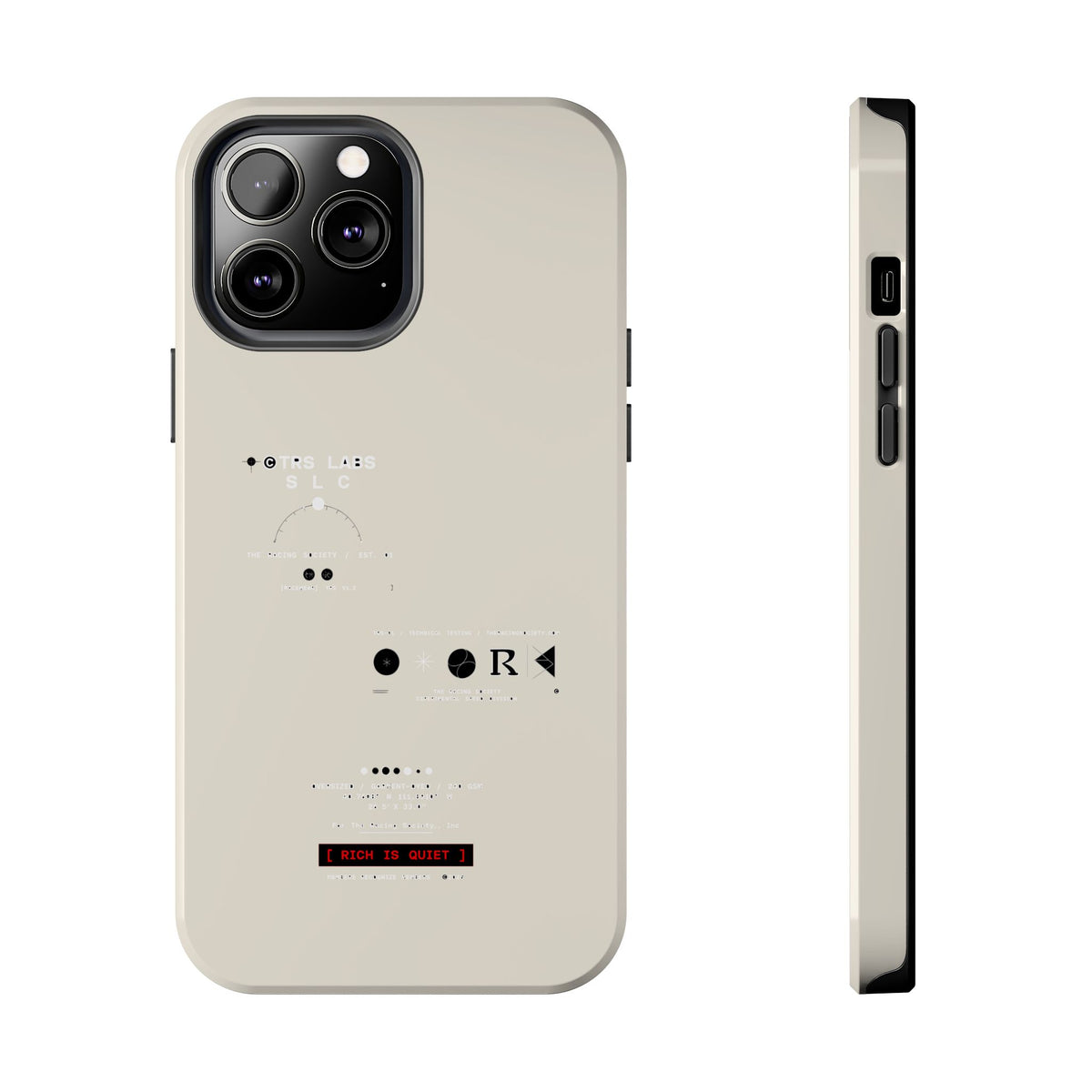 Rich Is Quiet Specimen — iPhone Tough Case