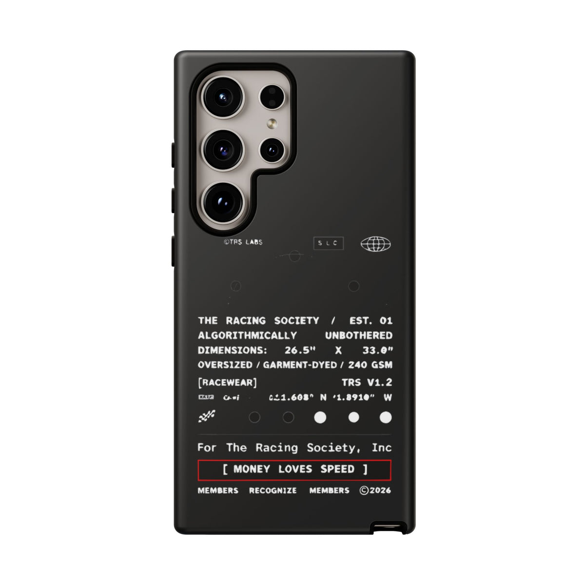 Money Loves Speed Spec — Samsung Galaxy Tough Case