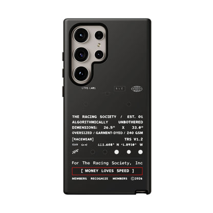 Money Loves Speed Spec — Samsung Galaxy Tough Case
