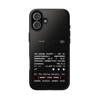 Money Loves Speed Spec — iPhone Tough Case