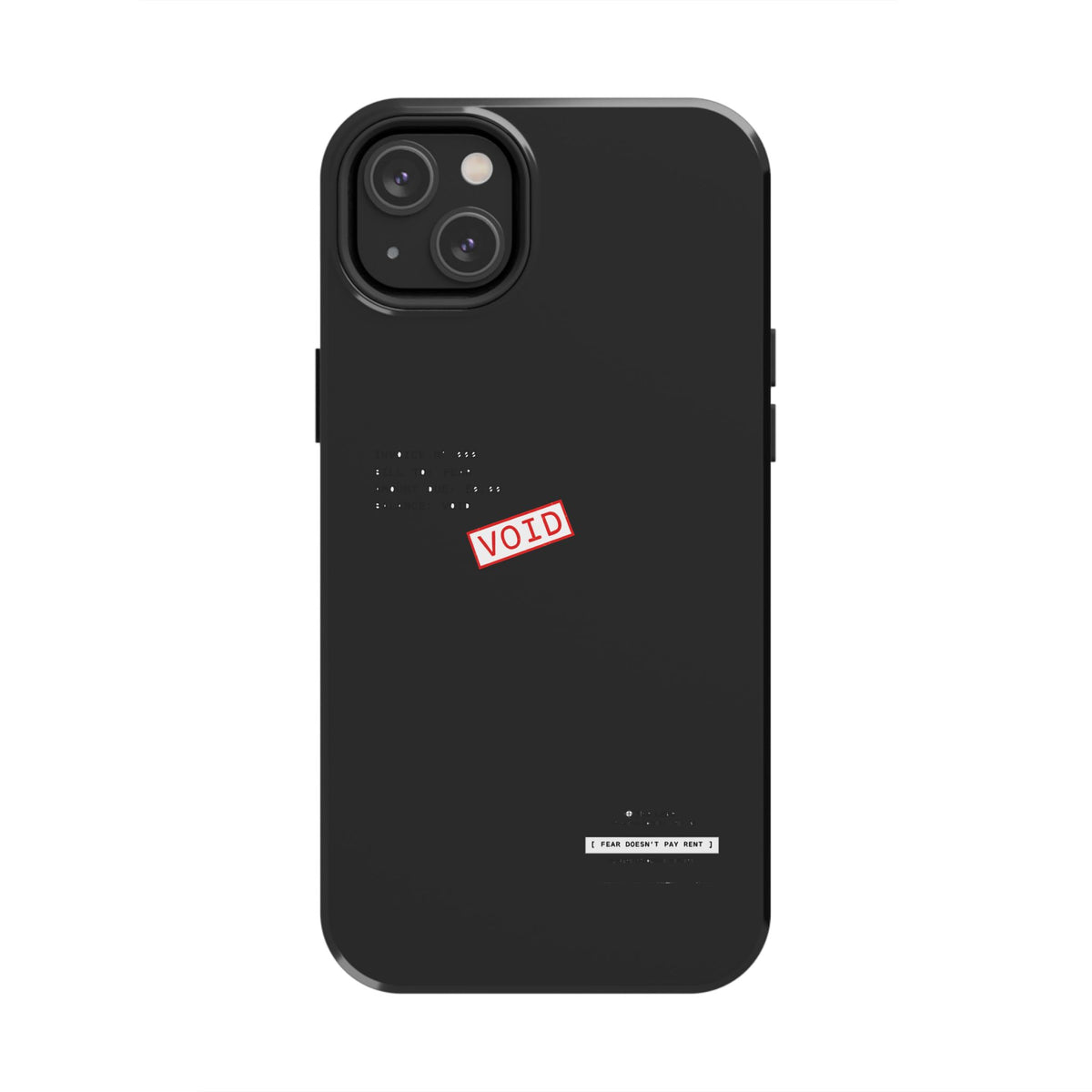 Fear Doesn't Pay Rent — iPhone Tough Case