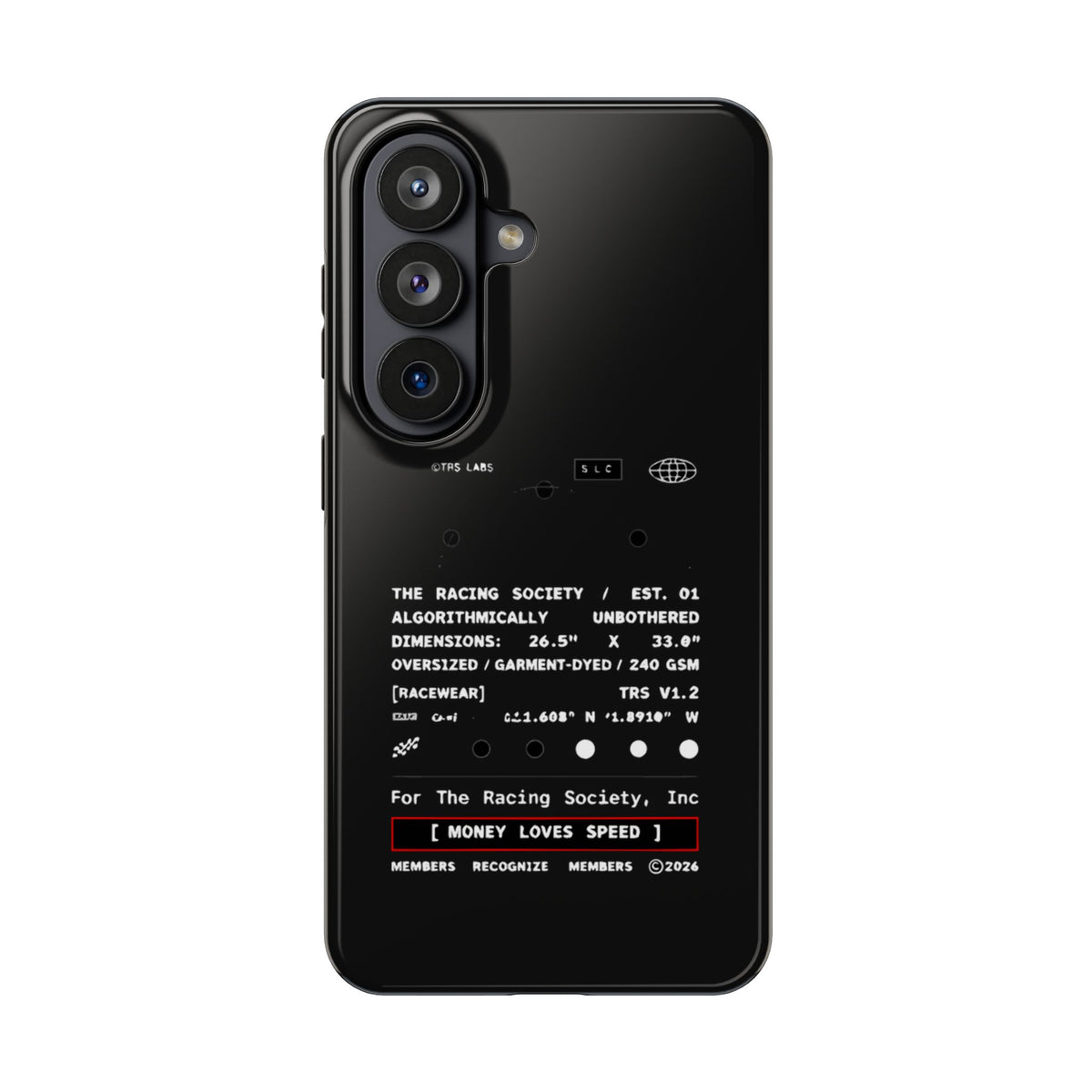 Money Loves Speed Spec — iPhone Tough Case