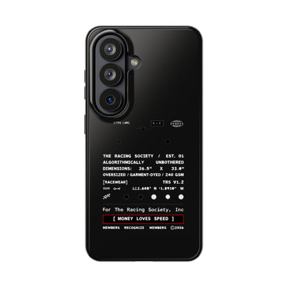 Money Loves Speed Spec — iPhone Tough Case