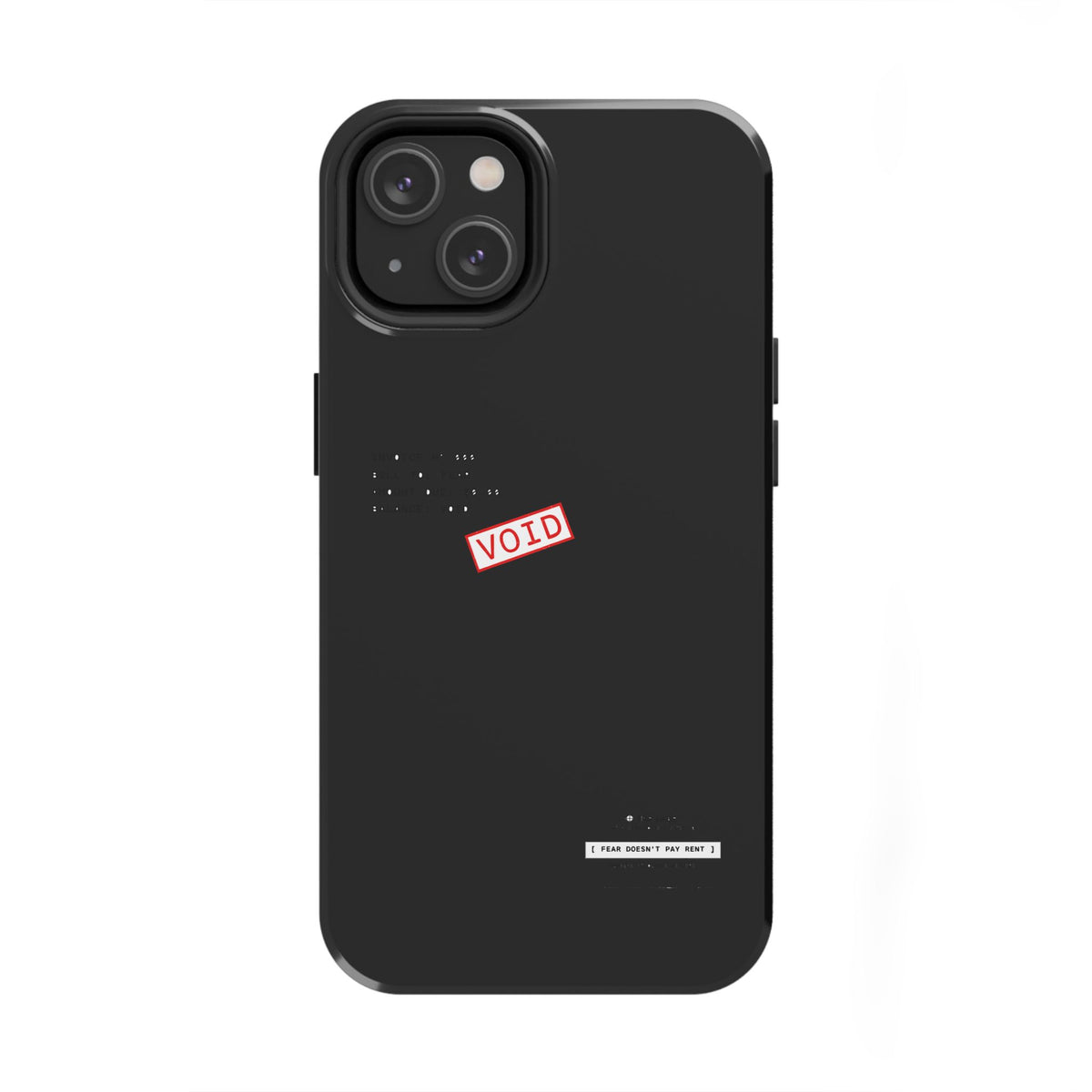 Fear Doesn't Pay Rent — iPhone Tough Case