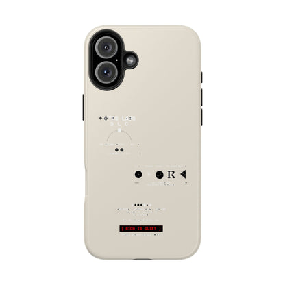 Rich Is Quiet Specimen — iPhone Tough Case