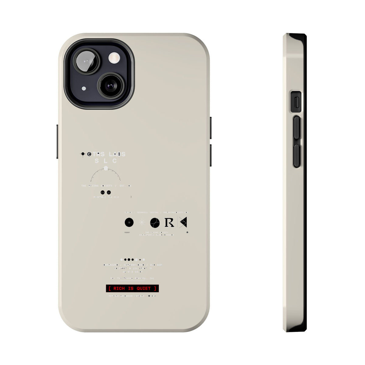 Rich Is Quiet Specimen — iPhone Tough Case