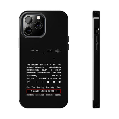 Money Loves Speed Spec — iPhone Tough Case