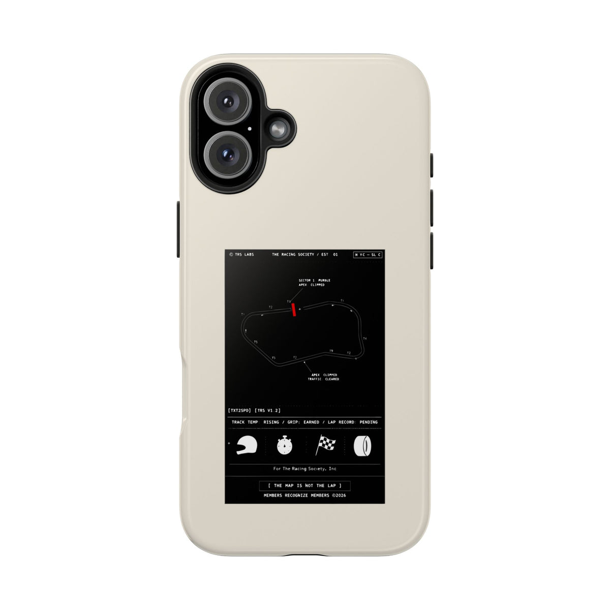 The Map Is Not The Lap — iPhone Tough Case