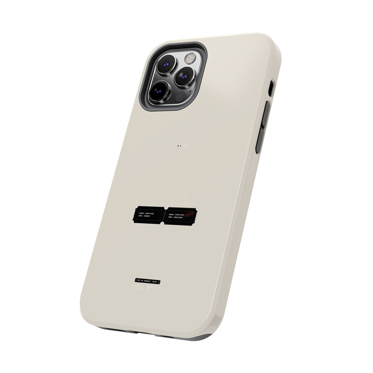 Bet On Yourself. Twice. — iPhone Tough Case