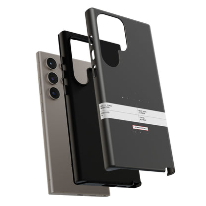 Split Times Redacted — Samsung Galaxy Tough Case