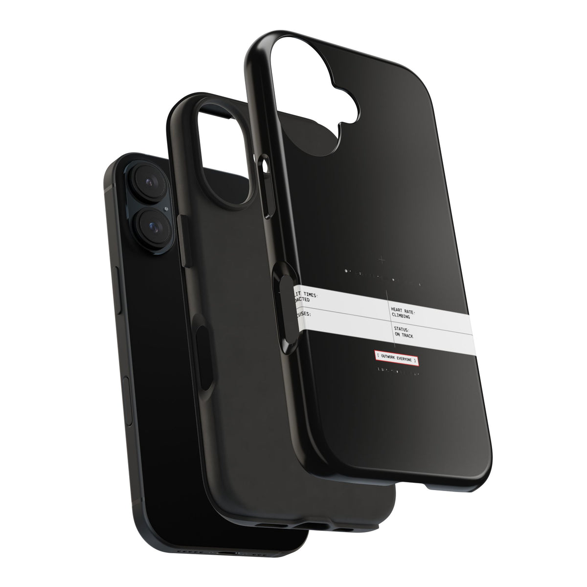 Split Times Redacted — iPhone Tough Case